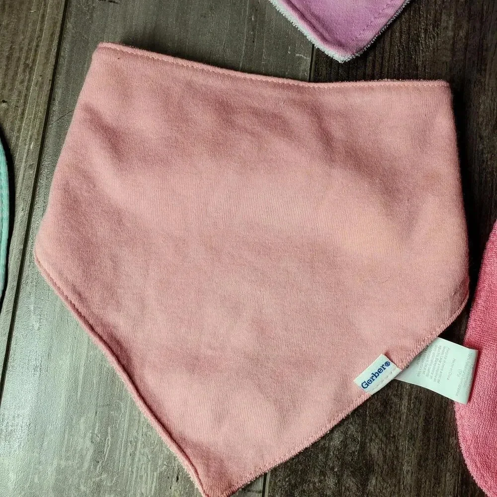 Baby Infant Girl Bib Bundle - Set of 6